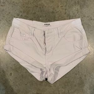One Teaspoon White Denim Shorts Size 28.